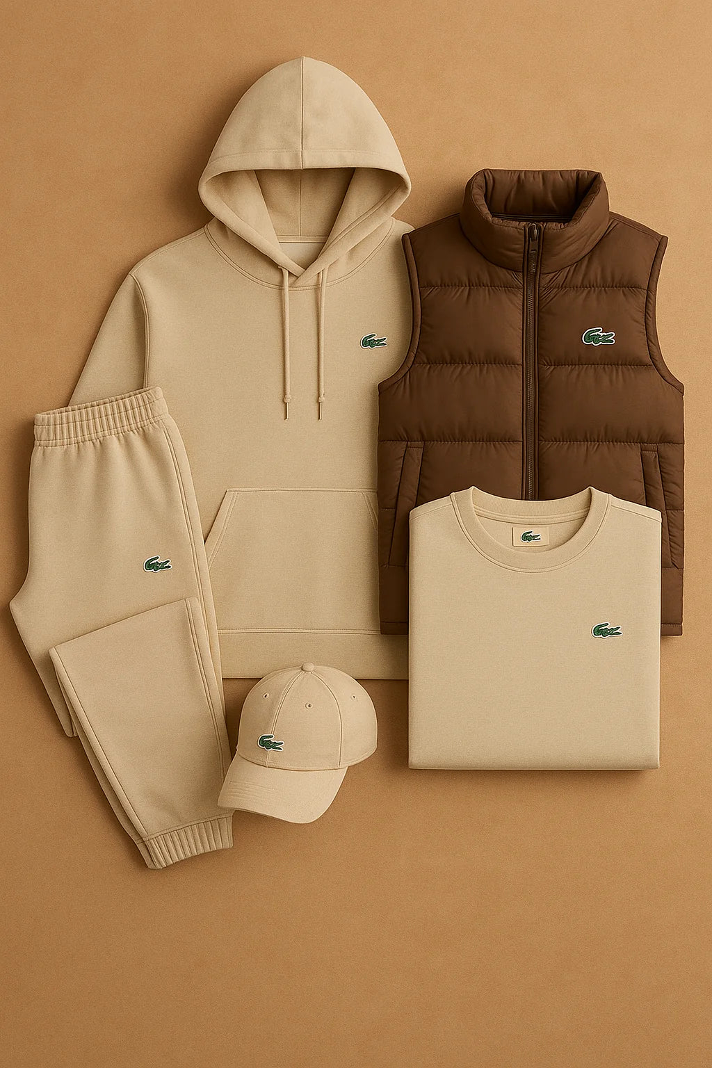 Ensemble Premium LC – Sweat à capuche, Pantalon, T-shirt, Gilet et Casquette